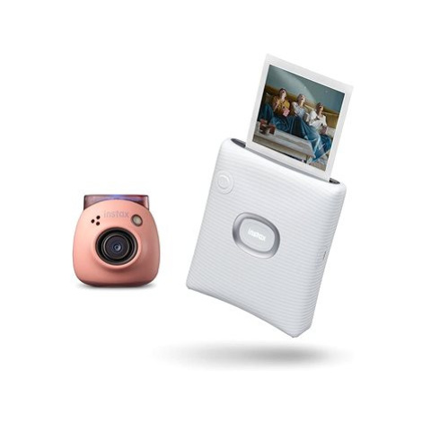 Fujifilm instax SQ Link White + Fujifilm Instax Pal Pink