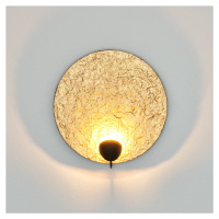 Holländer Nástěnné svítidlo LED Traversa, lesklá zlatá, Ø 35 cm