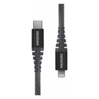 Kabel SWISSTEN 71544010 Kevlar USB-C/Lightning 1,5m Antracit