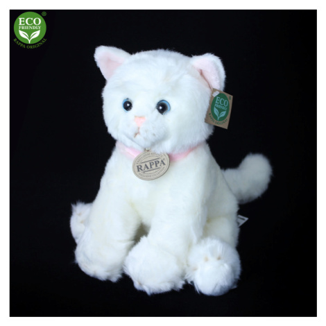 Plyšová kočka bílá 25 cm ECO-FRIENDLY