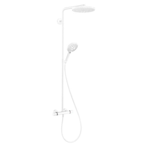 Sprchový systém Hansgrohe Raindance-Select s termostatickou baterií matná bílá 27633700