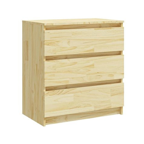 SHUMEE Noční stolek 60 × 36 × 64 cm masivní borové dřevo, 808093