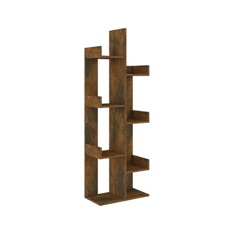 Shumee Knihovna 48 × 25,5 × 140 cm kouřový dub kompozitní dřevo