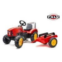 FALK Šlapací traktor 2046AB X Tractor s vlečkou a otevírací kapotou