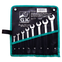 Sada očkoplochých klíčů (8ks) GK TOOLS 6-22 mm