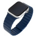 FIXED Magnetic Strap silikonový řemínek s magnetickým zapínáním Apple Watch 42 mm/44 mm modrý