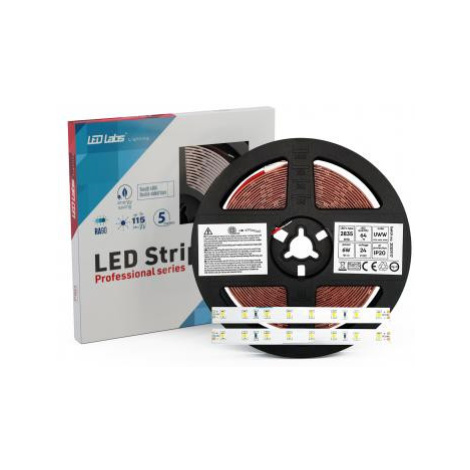 LED pásek 6W/m PRO 5Y 24V 64 LED/m 2835 SMD neutrální bílá RA90 LEDLabs