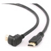 GEMBIRD Kabel HDMI - HDMI 1.8m, 90° konektor (v1.4, M/M, zlacené kontakty, úhlový, stíněný)