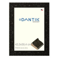 DANTIK rámeček 42 × 59,4, PRAHA černý plexi čiré