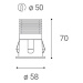 LED2 2250231DT RAY S, W 6W 3000K zápustné bílé