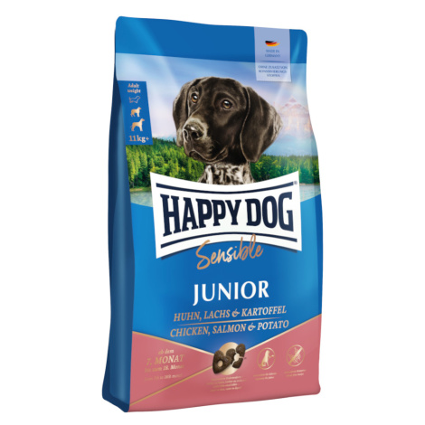 Happy Dog Supreme Sensible Junior s kuřecím, lososem a bramborami - 10 kg