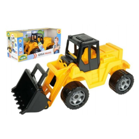 Nakladač žlutočerný Giga Trucks plast 62cm v krabici 70x35x29cm Lena