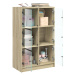 vidaXL Highboard s dvířky dub sonoma 68 x 37 x 109 cm kompozitní dřevo