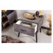 LuxD Designový noční stolek Violetta tmavě šedý samet