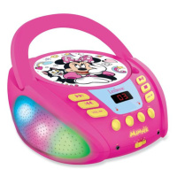 Svítící Bluetooth CD přehrávač Myška Minnie