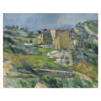 Obrazová reprodukce Houses in the Provence: The Riaux Valley near L'Estaque, Paul Cezanne, 40 × 