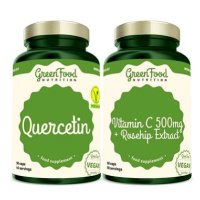 GreenFood Nutrition Quercetin 90cps +Vitamin C 500mg 60cps.