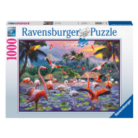 RAVENSBURGER Růžoví plameňáci 1000 dílků