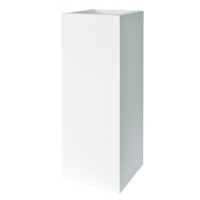 Plust - Designový květináč KUBE TOWER, 30 x 30 x 90 cm - bílý