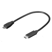 PREMIUMCORD Adaptér USB 3.1 C/male - USB 2.0 Micro-B/male, 0, 2m