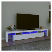 vidaXL TV skříňka s LED osvětlením bílá 230x36,5x40 cm