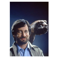 Fotografie Steven Spielberg and E.T., 30 × 40 cm