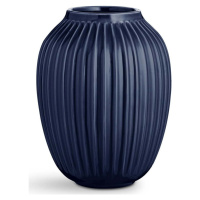 Tmavě modrá kameninová váza Kähler Design Hammershoi, ⌀ 20 cm