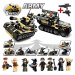 Stavebnice Tank Vojenská Vozidla 8 v 1 bal. Osm Figurek Army+ 2 Lego Zbraň