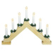 LED Dřevěný svícen Advent, 7x LED, 41 x 30 x 5,5 cm