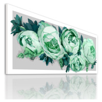Obraz na plátně PEONY FLOWER B různé rozměry Ludesign ludesign obrazy: 100x40 cm