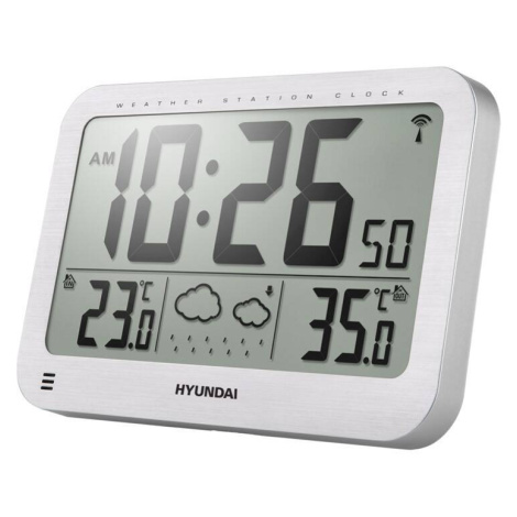 Meteorologická stanice Hyundai WS 2331 / LCD displej / dosah až 30 m / stříbrná Varianta: ivi2