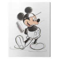 Obraz na plátně Mickey Mouse - Torn Sketch, 2 - 60×80 cm