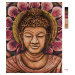 Malování podle čísel - ORANŽOVÝ BUDDHA Rozměr: 40x50 cm, Rámování: vypnuté plátno na rám
