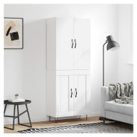 vidaXL Skříň highboard lesklá bílá 69,5 x 34 x 180 cm kompozitní dřevo