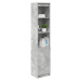 vidaXL Highboard Concrete Grey 37,5x35x180 cm Dřevěná konstrukce