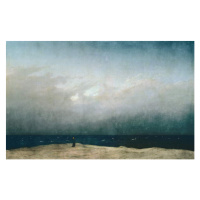 Friedrich, Caspar David - Obrazová reprodukce Monk by the Sea, 1808-10, (40 x 24.6 cm)
