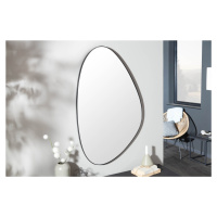 Estila Moderní stylové atypické nástěnné zrcadlo Smialls v černém rámu 90cm