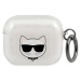 Karl Lagerfeld KLA3UCHGS pouzdro na AirPods 3. Generace Silver glitter Choupette