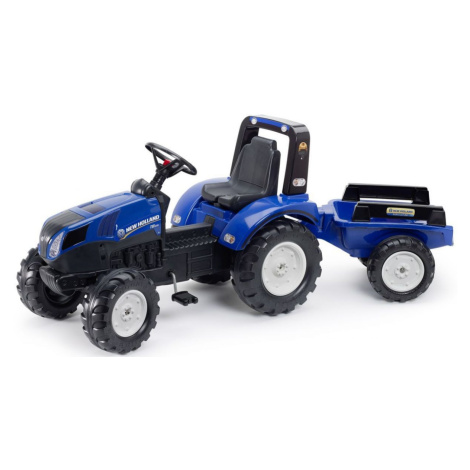 Falk Traktor šlapací New Holland T8 modrý s valníkem