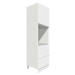 ArtExt Kuchyňská skříňka vysoká pro vestavnou troubu SILVER | D14RU 2M 356 Barva korpusu: Bílá