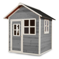 EXIT Toys Dětský dřevěný zahradní domeček - malý (šedý)