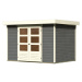 Dřevěný domek KARIBU ASKOLA 4 (91430) šedý LG1718