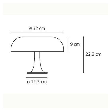 Artemide Artemide Nessino - designová stolní lampa oranžová