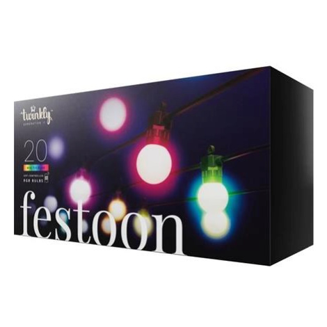 Twinkly Festoon Multi-Color 20 ks chytré žárovky G45 10m
