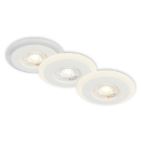 BRILONER LED vestavná svítidla sada, pr.8,4 cm, 3x LED, 5 W, 460 lm, bílé IP44 BRI 7039-036