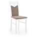 Jídelní židle AUXINUS, bílá/světle hnědá