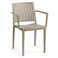 ROJAPLAST Židle zahradní BARS ARMCHAIR, taupe