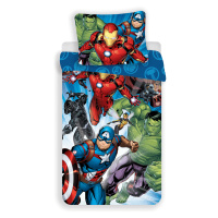 Jerry Fabrics Bavlněné povlečení 140x200 + 70x90 cm - Avengers 