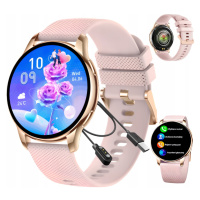 Chytré Hodinky Dámské Vodotěsné Hodinky Pl Menu Hovory Smart Watch Růžové