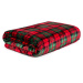 Vánoční mikrovláknová deka | TARTAN | kostkovaná s beránkem | 150x200 cm | XM22 937822 Homla